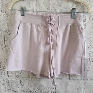 Young Fabulous & Broke High Waisted Lace Up Shorts NWT SZ S